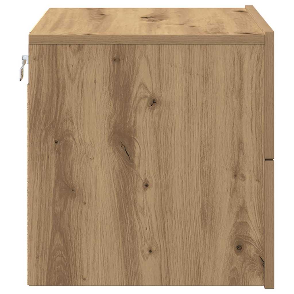 Wall-mounted Bedside Cabinet 2 pcs Artisan oak 50 x 39 x 41 cm